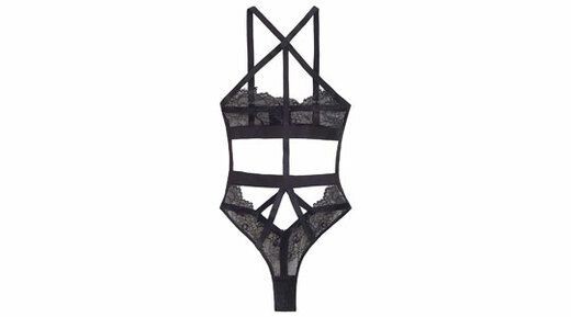 black ABCLOVE Lace Bodysuit for women