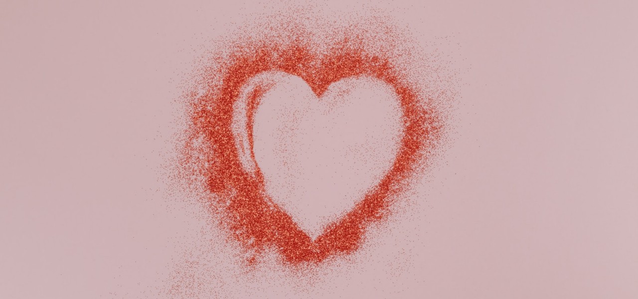 red and white heart shape illustration